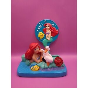 Vintage Little Mermaid 90s Lot Soap Dish Holder And Mirror